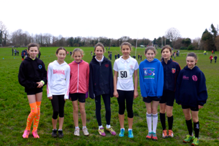 Some of the winning year 7 girls team